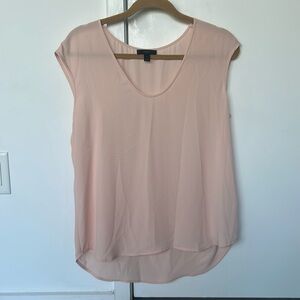 Jcrew Pink Coral shell sleeveless top size 6